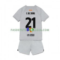 Camisola 3º Equipamento FC Barcelona Frenkie de Jong 21 2022-2023 Manga Curta ,Criança
