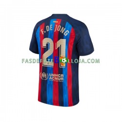 Camisola 1º Equipamento FC Barcelona Frenkie de Jong 21 2022-2023 Manga Curta ,Homem