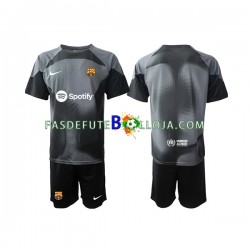 Camisola Guarda-redes 2º Equipamento FC Barcelona 2022-2023 Manga Curta ,Criança