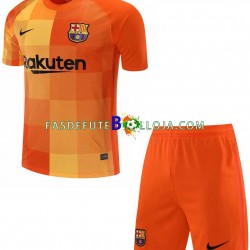 Camisola Guarda-redes 1º Equipamento FC Barcelona 2021-2022 Manga Curta ,Criança