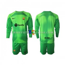 Camisola Guarda-redes 1º Equipamento FC Barcelona 2022-2023 Manga Comprida ,Criança