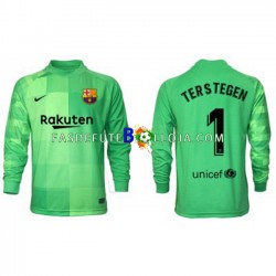 Camisola Guarda-redes 3º Equipamento FC Barcelona Ter Stegen 1 2021-2022 Manga Comprida ,Homem