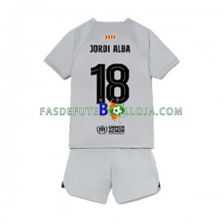 Camisola 3º Equipamento FC Barcelona Jordi Alba 18 2022-2023 Manga Curta ,Criança