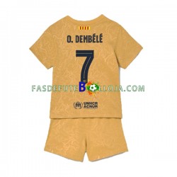 Camisola 2º Equipamento FC Barcelona Ousmane Dembele 7 2022-2023 Manga Curta ,Criança