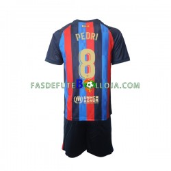 Camisola 1º Equipamento FC Barcelona Pedri 8 2022-2023 Manga Curta ,Criança