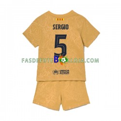 Camisola 2º Equipamento FC Barcelona Sergio Busquets 5 2022-2023 Manga Curta ,Criança