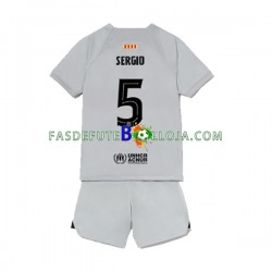 Camisola 3º Equipamento FC Barcelona Sergio Busquets 5 2022-2023 Manga Curta ,Criança