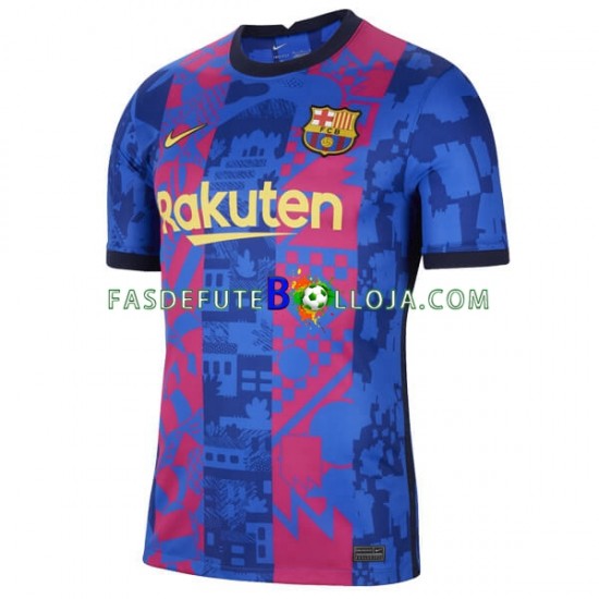 Camisola 3º Equipamento FC Barcelona 2021-2022 Manga Curta ,Homem Camisola 3º Equipamento FC Barcelona 2021-2022 Manga Curta ,Homem