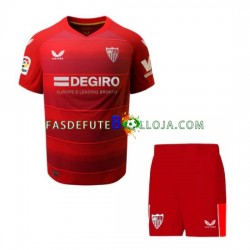 Camisola 2º Equipamento Sevilla FC 2022-2023 Manga Curta ,Criança