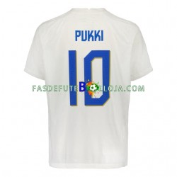 Camisola 1º Equipamento Seleção Finlandesa PUKKI 10 2022 Manga Curta ,Homem