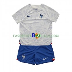 Camisola 2º Equipamento Seleção Francesa World Cup 2022 Manga Curta ,Criança