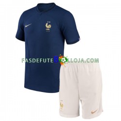 Camisola 1º Equipamento Seleção Francesa World Cup 2022 Manga Curta ,Criança