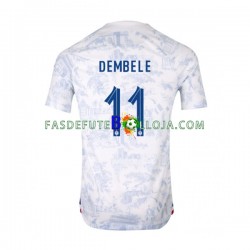 Camisola 2º Equipamento Seleção Francesa Dembele 11 World Cup 2022 Manga Curta ,Homem