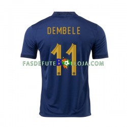 Camisola 1º Equipamento Seleção Francesa Dembele 11 World Cup 2022 Manga Curta ,Homem