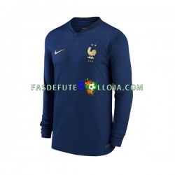 Camisola 1º Equipamento Seleção Francesa World Cup 2022 Manga Comprida ,Homem
