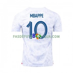 Camisola 2º Equipamento Seleção Francesa Mbappé 10 World Cup 2022 Manga Curta ,Homem