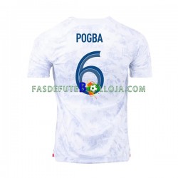 Camisola 2º Equipamento Seleção Francesa Pogba 6 World Cup 2022 Manga Curta ,Homem