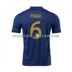 Camisola 1º Equipamento Seleção Francesa Pogba 6 World Cup 2022 Manga Curta ,Homem