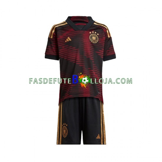 Camisola 2º Equipamento Seleção Alemã World Cup 2022 Manga Curta ,Criança