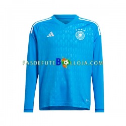 Camisola Guarda-redes 1º Equipamento Seleção Alemã World Cup 2022 Manga Curta ,Homem