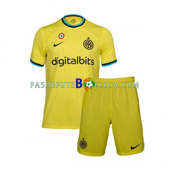 Camisola 3º Equipamento Inter de Milão 2022-2023 Manga Curta ,Criança