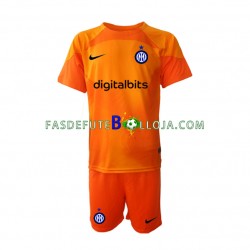 Camisola Guarda-redes 4º Equipamento Inter de Milão 2022-2023 Manga Curta ,Criança