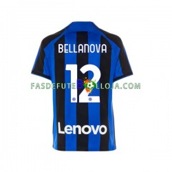 Camisola 1º Equipamento Inter de Milão Raoul Bellanova 12 2022-2023 Manga Curta ,Homem
