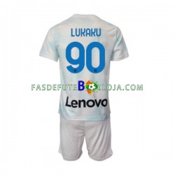 Camisola 2º Equipamento Inter de Milão Romelu Lukaku 90 2022-2023 Manga Curta ,Criança
