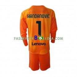 Camisola Guarda-redes 4º Equipamento Inter de Milão Samir Handanovic 1 2022-2023 Manga Comprida ,Criança