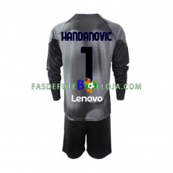 Camisola Guarda-redes 1º Equipamento Inter de Milão Samir Handanovic 1 2022-2023 Manga Comprida ,Criança