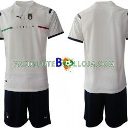Camisola 2º Equipamento Seleção Italiana 2021-2022 Manga Curta ,Criança