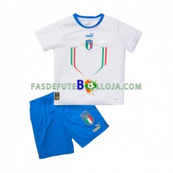 Camisola 2º Equipamento Seleção Italiana 2022-2023 Manga Curta ,Criança