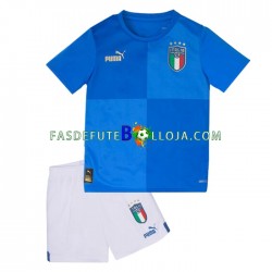 Camisola 1º Equipamento Seleção Italiana 2022 Manga Curta ,Criança