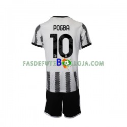 Camisola 1º Equipamento Juventus Pogba 10 2022-2023 Manga Curta ,Criança