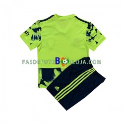 Camisola 2º Equipamento Leeds United 2022-2023 Manga Curta ,Criança
