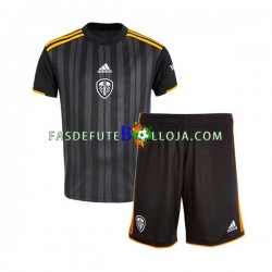 Camisola 3º Equipamento Leeds United 2022-2023 Manga Curta ,Criança