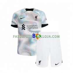 Camisola 2º Equipamento Liverpool 2022-2023 Manga Curta ,Criança