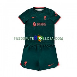 Camisola 3º Equipamento Liverpool 2022-2023 Manga Curta ,Criança