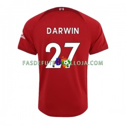 Camisola 1º Equipamento Liverpool Darwin Nunez 27 2022-2023 Manga Curta ,Homem