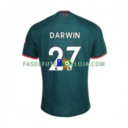 Camisola 3º Equipamento Liverpool Darwin Nunez 27 2022-2023 Manga Curta ,Homem