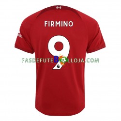Camisola 1º Equipamento Liverpool Firmino 9 2022-2023 Manga Curta ,Homem