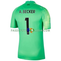 Camisola Guarda-redes 1º Equipamento Liverpool A.Becker 1 2021-2022 Manga Curta ,Homem