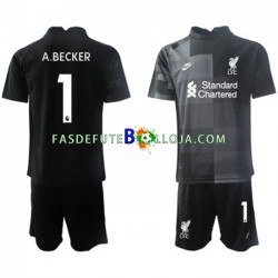 Camisola Guarda-redes 3º Equipamento Liverpool Alisson Becker 1 2021-2022 Manga Curta ,Criança
