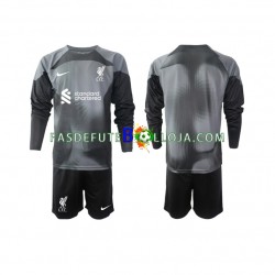 Camisola Guarda-redes 2º Equipamento Liverpool 2022-2023 Manga Comprida ,Criança