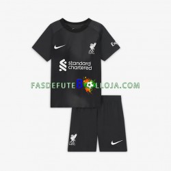 Camisola Guarda-redes 2º Equipamento Liverpool 2022-2023 Manga Curta ,Criança