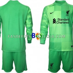 Camisola Guarda-redes 1º Equipamento Liverpool 2021-2022 Manga Comprida ,Criança