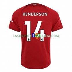 Camisola 1º Equipamento Liverpool Henderson 14 2022-2023 Manga Curta ,Homem