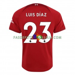 Camisola 1º Equipamento Liverpool Luis Diaz 23 2022-2023 Manga Curta ,Homem