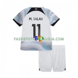 Camisola 2º Equipamento Liverpool M.Salah 11 2022-2023 Manga Curta ,Criança