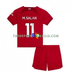Camisola 1º Equipamento Liverpool M.Salah 11 2022-2023 Manga Curta ,Criança